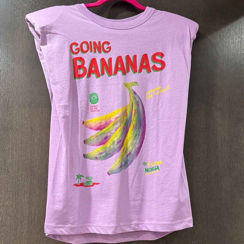 FARM Rio Pink 'Going Bananas' Tee
